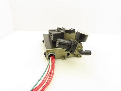 SMC NVFS2200 NVFS2100 Pneumatic 5/2 Solenoid Valves on 6-Station Manifold 24VDC
