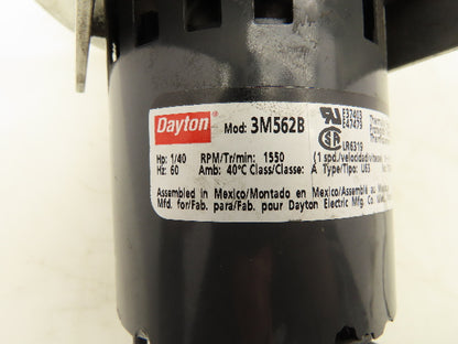 Dayton 3M562B HVAC Fan Motor with 10" Fan 115V Single Speed 1550rpm