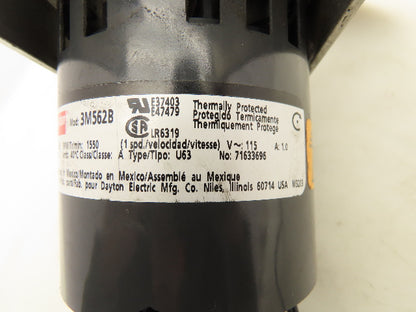 Dayton 3M562B HVAC Fan Motor with 10" Fan 115V Single Speed 1550rpm
