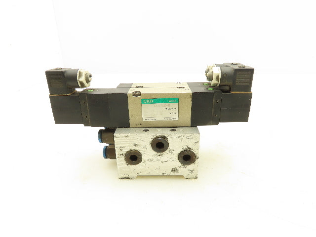 CKD 4KB240-B 4KB219-B Pneumatic Solenoid Valve Manifold Base 1/4" NPT