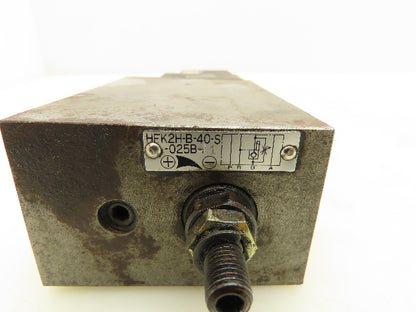 Toyooki HFK2H-B-40-S-025B-A1 Hytegra Flow Control Throttle Valve 110V Solenoid