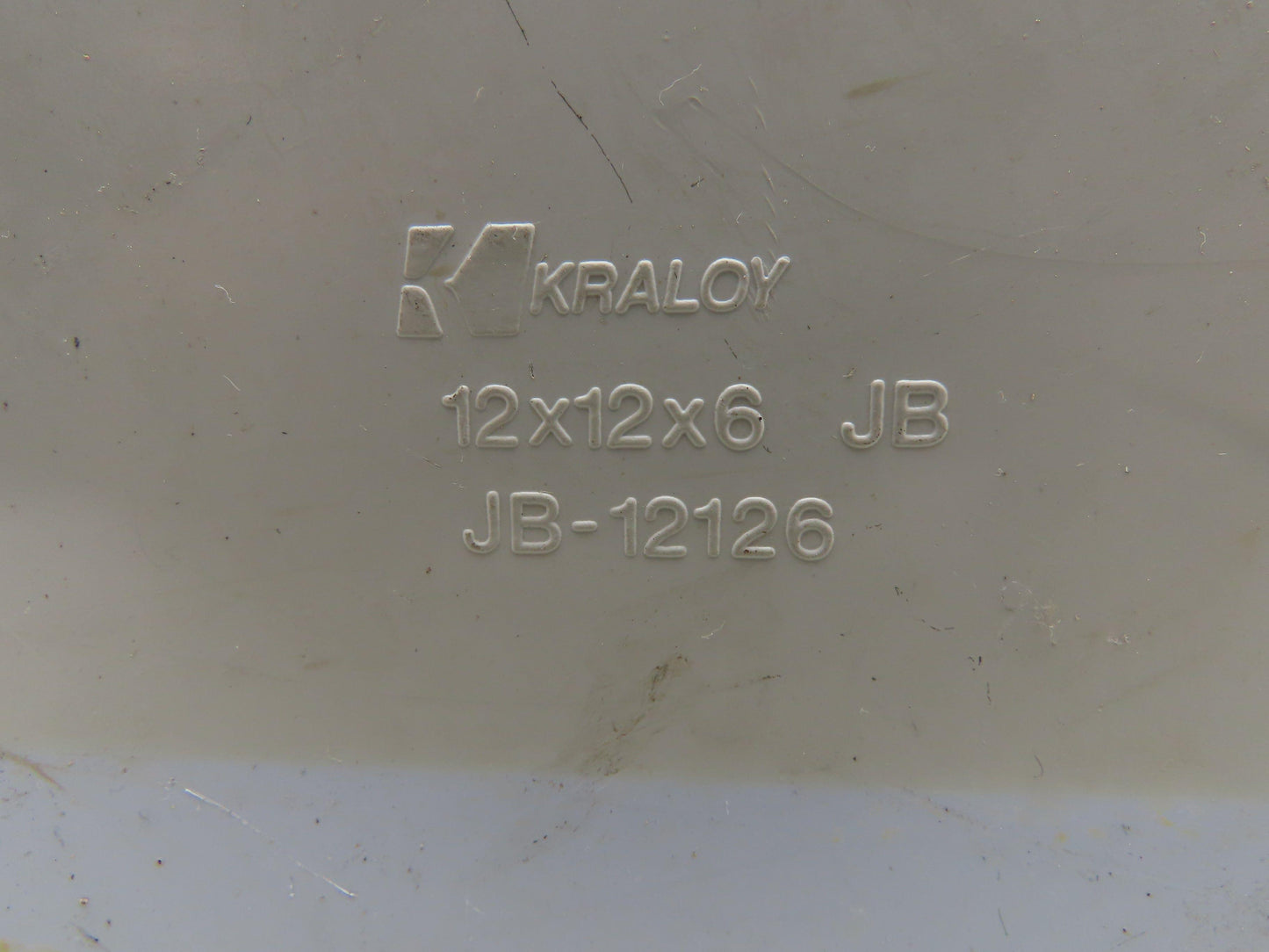 Kraloy JB-12126 Electrical Enclosure 12x12x6" PVC Pull Box