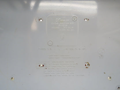 Kraloy JB-12126 Electrical Enclosure 12x12x6" PVC Pull Box