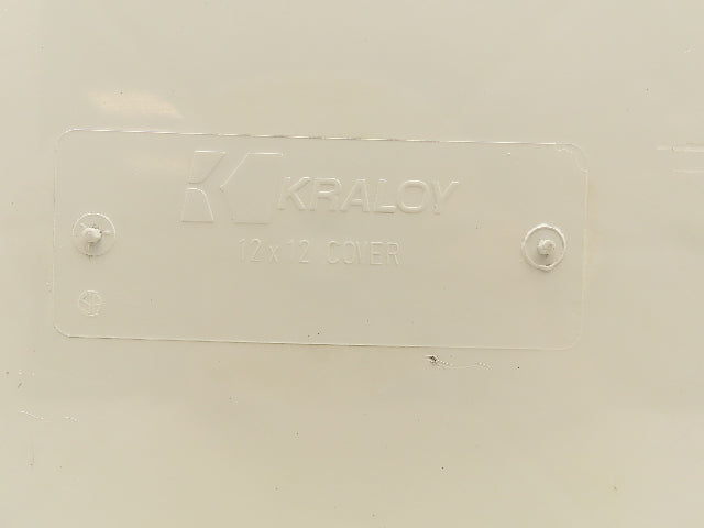 Kraloy JB-12126 Electrical Enclosure 12x12x6" PVC Pull Box
