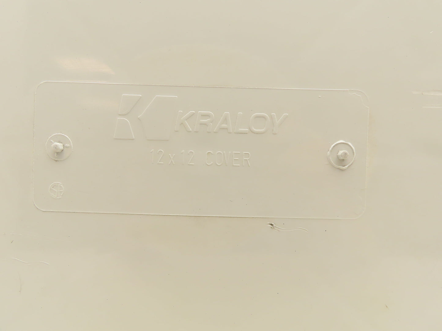 Kraloy JB-12126 Electrical Enclosure 12x12x6" PVC Pull Box