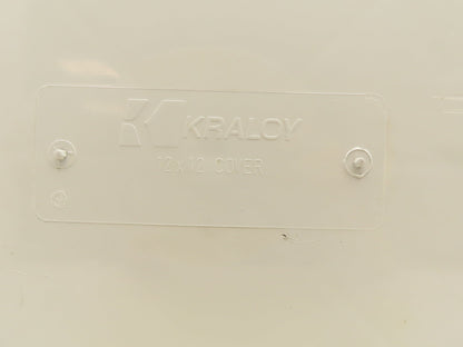 Kraloy JB-12126 Electrical Enclosure 12x12x6" PVC Pull Box