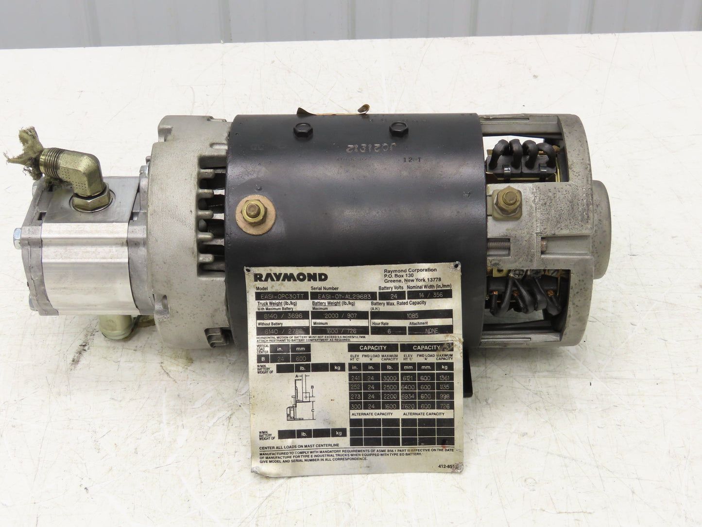 Raymond 570-235/100 EASI-OPC30TT Order Picker Forklift Hydraulic Pump Motor