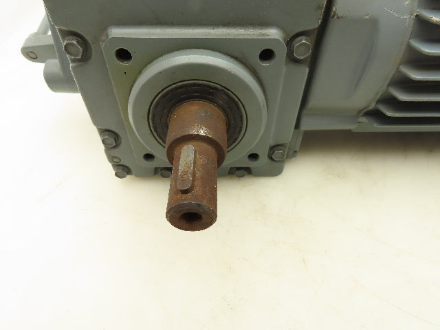 Bauer M1843690-25 Gearmotor 91RPM 17.73:1  0.55kw 208Delta 3Ph 21Nm DC Brake