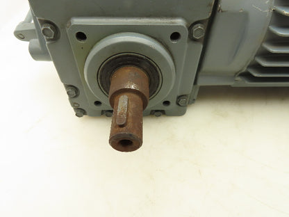 Bauer M1843690-25 Gearmotor 91RPM 17.73:1  0.55kw 208Delta 3Ph 21Nm DC Brake