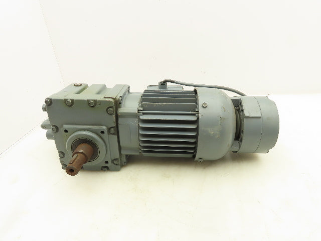 Bauer M1843690-25 Gearmotor 91RPM 17.73:1  0.55kw 208Delta 3Ph 21Nm DC Brake