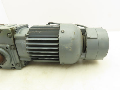 Bauer M1843690-25 Gearmotor 91RPM 17.73:1  0.55kw 208Delta 3Ph 21Nm DC Brake