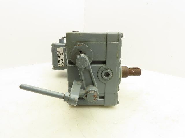 Bauer M1843690-25 Gearmotor 91RPM 17.73:1  0.55kw 208Delta 3Ph 21Nm DC Brake