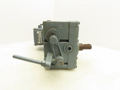 Bauer M1843690-25 Gearmotor 91RPM 17.73:1  0.55kw 208Delta 3Ph 21Nm DC Brake