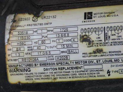 SPX Hytec 100888 Hydraulic Power Workholding Pump Unit 2.5gal 115V