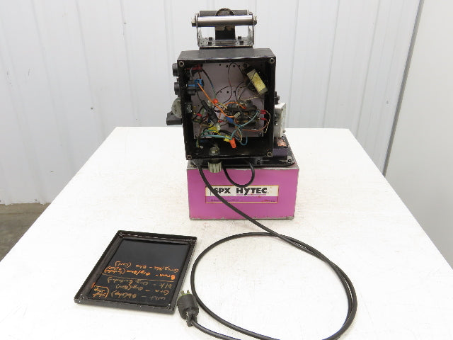 SPX Hytec 100888 Hydraulic Power Workholding Pump Unit 2.5gal 115V