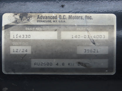 Advanced Crown 114330 SP3020-30 Order Picker Forklift DC Pump Motor 24V 4.8kW