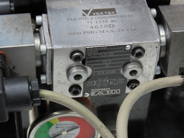 Vektek Vector Flo Hydraulic Manual Workholding Pump Power Pack 2.5gal 5000psi