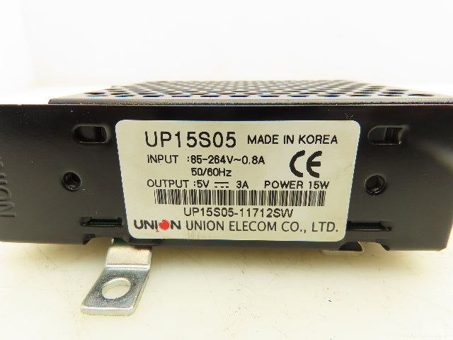 Union Elecom UP15S05 Power Supply 85-264V 0.8A Input 5V 3A Output 15W