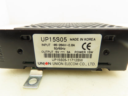 Union Elecom UP15S05 Power Supply 85-264V 0.8A Input 5V 3A Output 15W