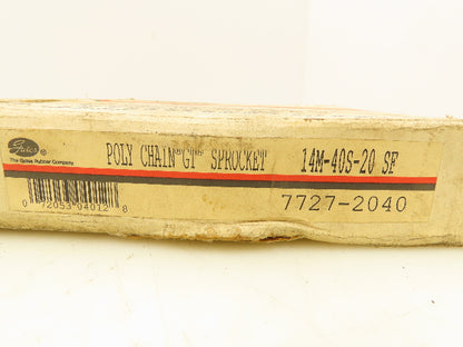 Gates 7727-2040 14M-40S-20 SF Poly Chain GT Sprocket Pulley