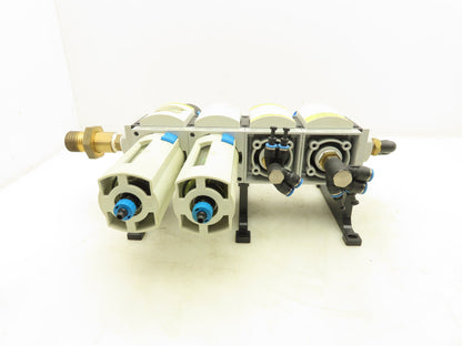 Festo MS6-LFR-1/2-D7-C-R-V-AS Air Line Filter Regulator Solenoid Valve Combo
