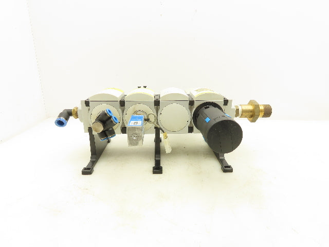 Festo MS6-LFR-1/2-D7-C-R-V-AS Air Line Filter Regulator Solenoid Valve Combo