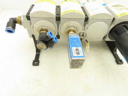 Festo MS6-LFR-1/2-D7-C-R-V-AS Air Line Filter Regulator Solenoid Valve Combo
