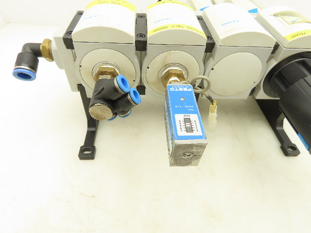 Festo MS6-LFR-1/2-D7-C-R-V-AS Air Line Filter Regulator Solenoid Valve Combo