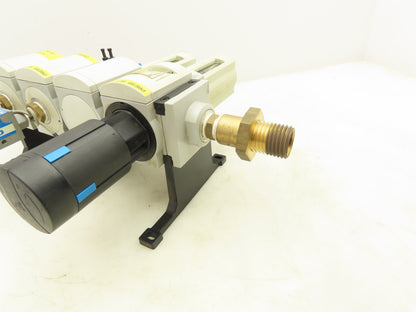 Festo MS6-LFR-1/2-D7-C-R-V-AS Air Line Filter Regulator Solenoid Valve Combo