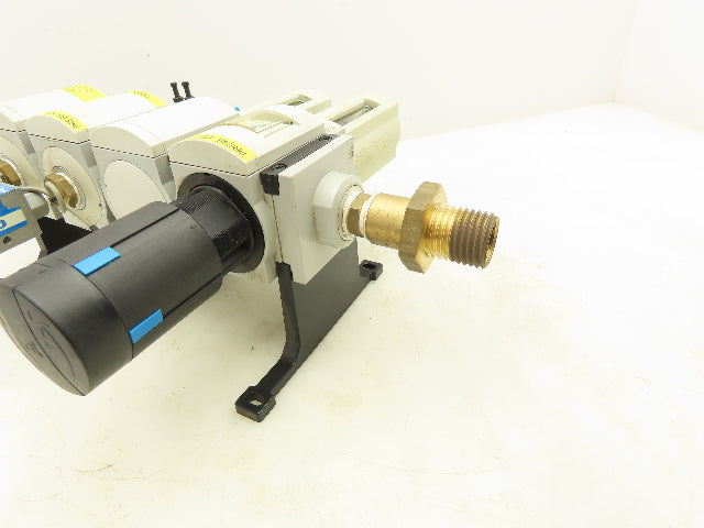 Festo MS6-LFR-1/2-D7-C-R-V-AS Air Line Filter Regulator Solenoid Valve Combo