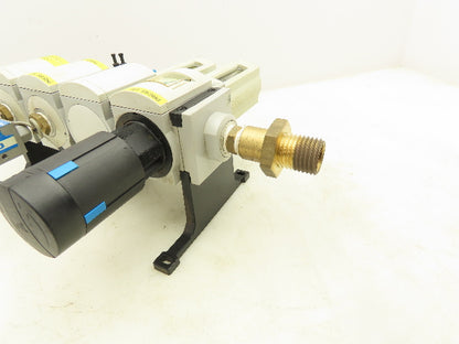 Festo MS6-LFR-1/2-D7-C-R-V-AS Air Line Filter Regulator Solenoid Valve Combo