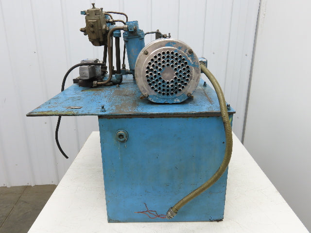 Vickers PVB6RSY21CM11 30gal Hydraulic Power Unit 6.5gpm 2000psi 1800rpm 5Hp 460V