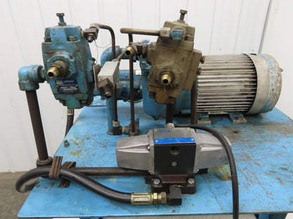 Vickers PVB6RSY21CM11 30gal Hydraulic Power Unit 6.5gpm 2000psi 1800rpm 5Hp 460V