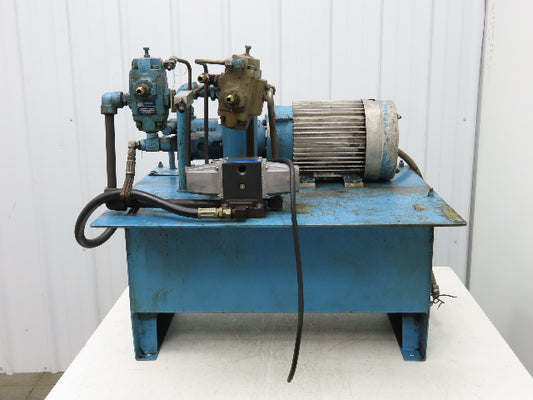 Vickers PVB6RSY21CM11 30gal Hydraulic Power Unit 6.5gpm 2000psi 1800rpm 5Hp 460V