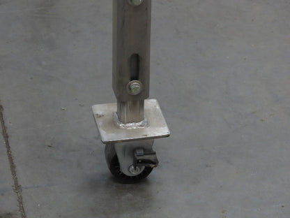 36"x 60" Stainless Steel Industrial Work Table Parts Cart on Casters 48" Height