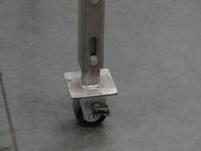 36"x 60" Stainless Steel Industrial Work Table Parts Cart on Casters 48" Height