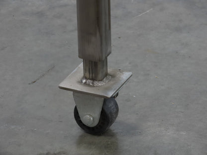 36"x 60" Stainless Steel Industrial Work Table Parts Cart on Casters 48" Height