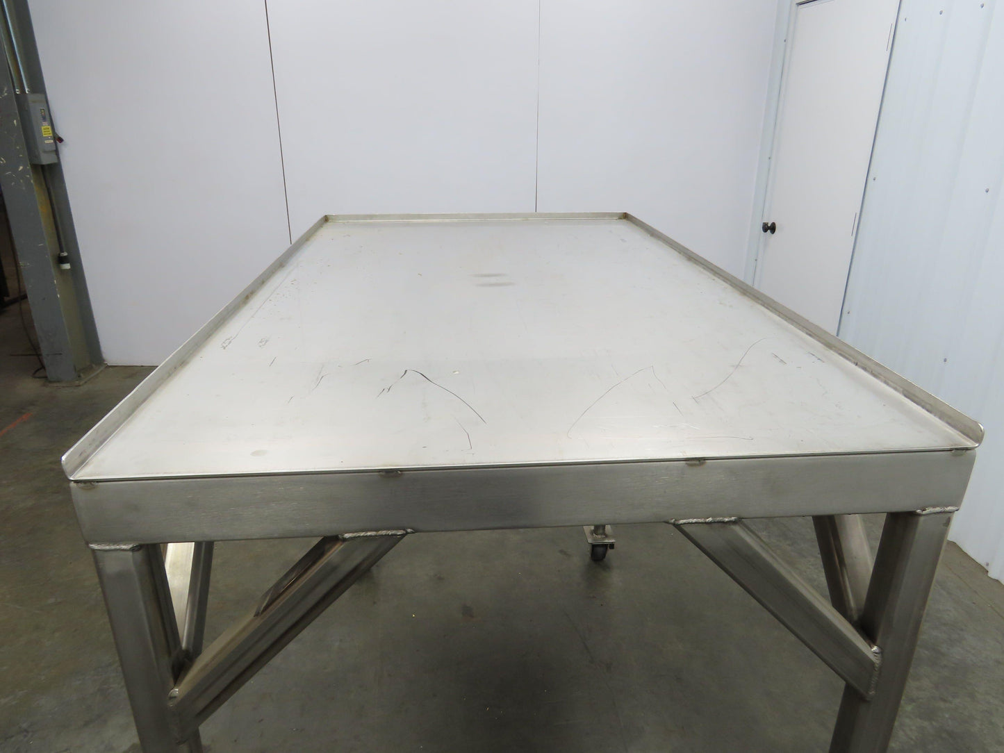 36"x 60" Stainless Steel Industrial Work Table Parts Cart on Casters 48" Height