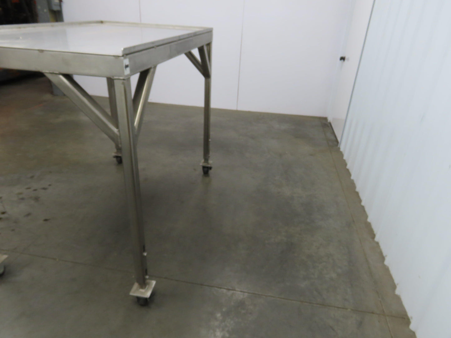 36"x 60" Stainless Steel Industrial Work Table Parts Cart on Casters 48" Height
