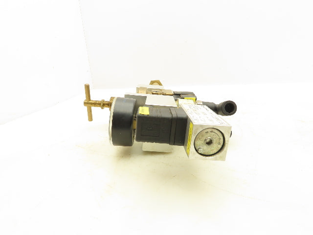Burkert 00501940 Pneumatic Flow Control Solenoid Valve Assembly 24VDC Coil