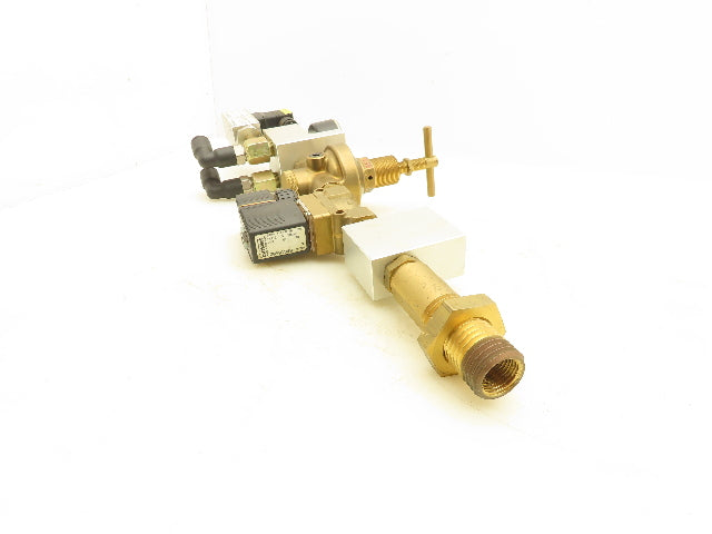 Burkert 00501940 Pneumatic Flow Control Solenoid Valve Assembly 24VDC Coil