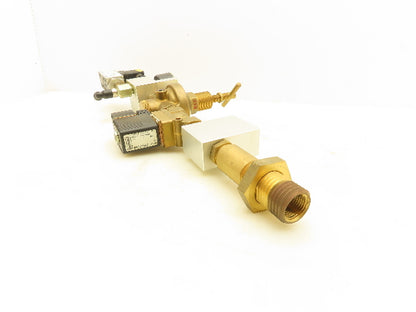 Burkert 00501940 Pneumatic Brass Flow Control Solenoid Valve Assembly 24VDC