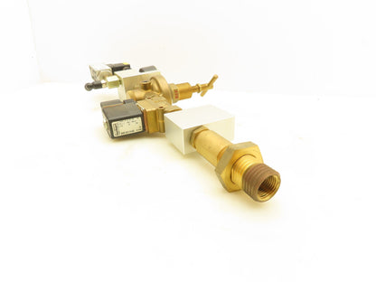 Burkert 00501940 Pneumatic Brass Flow Control Solenoid Valve Assembly 24VDC