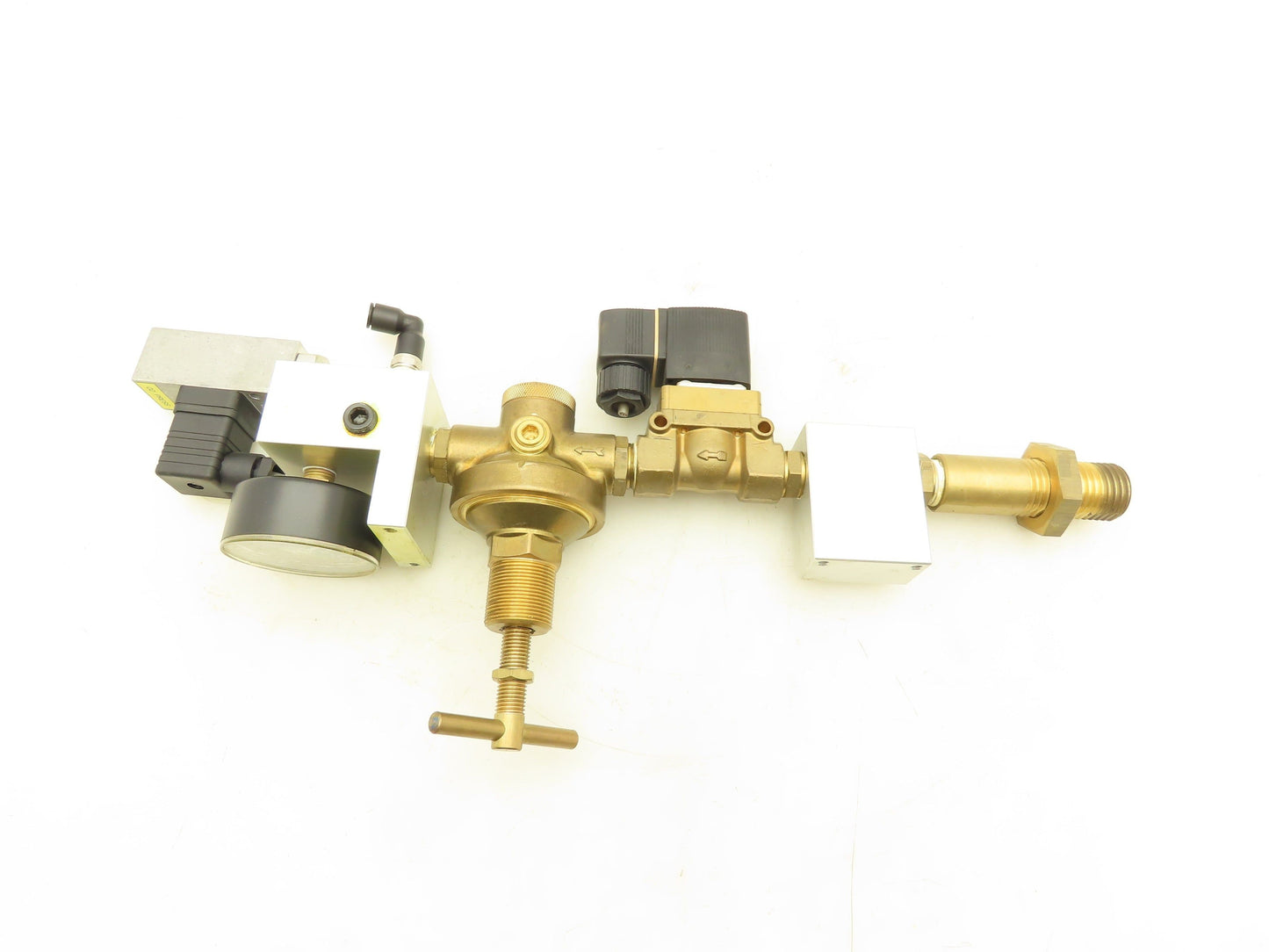 Burkert 00501940 Pneumatic Brass Flow Control Solenoid Valve Assembly 24VDC