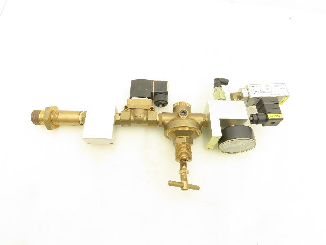 Burkert 00501940 Pneumatic Brass Flow Control Solenoid Valve Assembly 24VDC