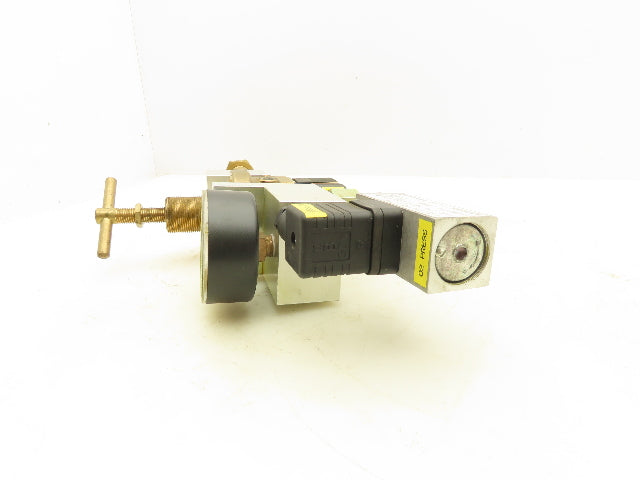 Burkert 00501940 Pneumatic Brass Flow Control Solenoid Valve Assembly 24VDC