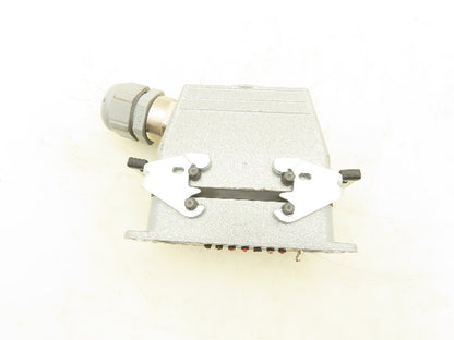 Epic H-BE 16 SS DR Connector 16 Pin Plug Male/Female Hood Housing Set 16A 500V
