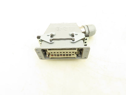 Epic H-BE 16 SS DR Connector 16 Pin Plug Male/Female Hood Housing Set 16A 500V