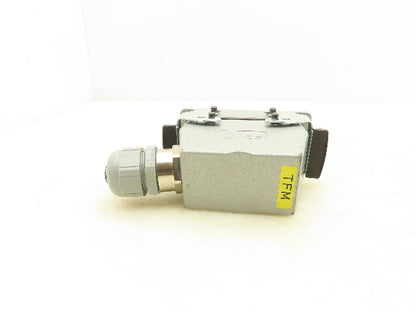 Epic H-BE 16 SS DR Connector 16 Pin Plug Male/Female Hood Housing Set 16A 500V