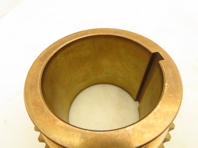 S340-300 Worm Gear Cone Drive Set S22 Brass Worm Wheel 3-7/16" Bore Gearbox Part